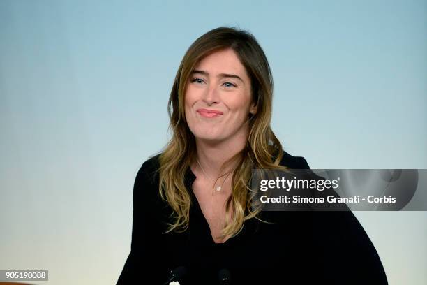 The Under-Secretary to the Presidency of the Council, Maria Elena Boschi presents the events for the "Day of Remembrance 2018" , on January 15, 2018...