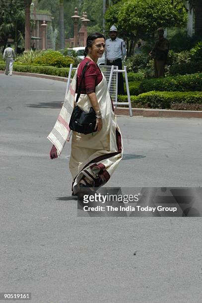 Brinda Karat, Member of Parliament of the Communist Party of India-Marxist [CPI] and president of the All India Democratic Women's Association, at...