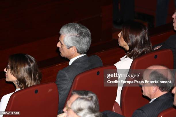 Adolfo Suarez Illana 2L) attends Terrorism Victims Foundation Awards at Reina Sofia Museum on January 15, 2018 in Madrid, Spain.