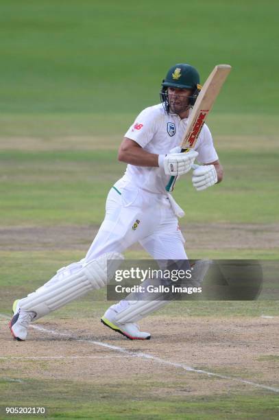 De Villiers of the Proteas during day 3 of the 2nd Sunfoil Test match between South Africa and India at SuperSport Park on January 15, 2018 in...