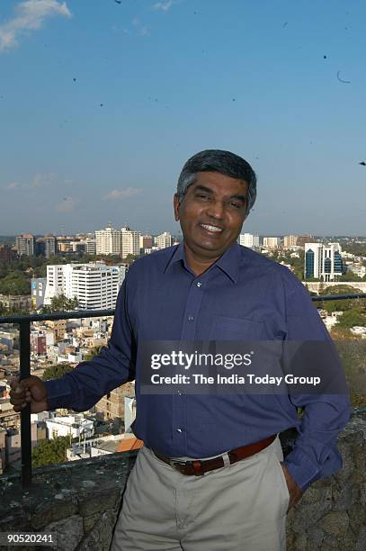 Jaishankar, Managing Director, Brigade Group, poses at outdoor location in Bangalore, India. Potrait