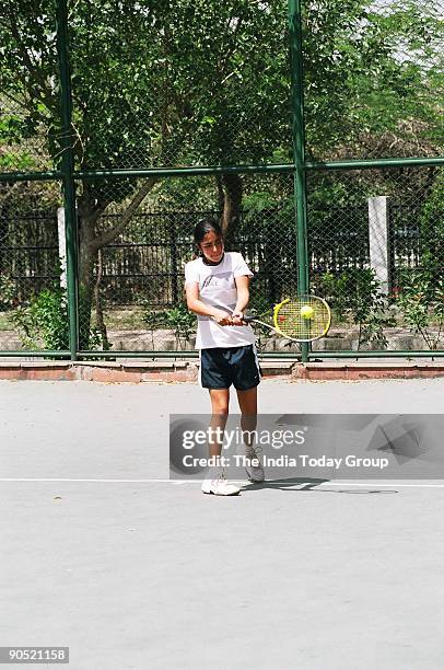 Gopika Kapoor,tennis player at Yamuna Sports Club, New Delhi.