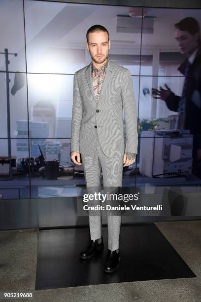 Liam Payne attends the Fendi show during Milan Men's Fashion Week Fall/Winter 2018/19 on January 15, 2018 in Milan, Italy.