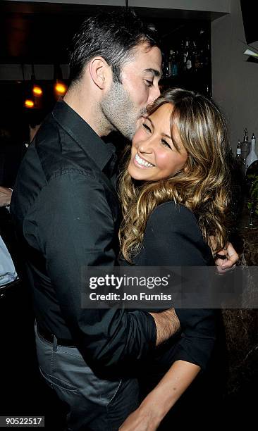 Singer Rachel Stevens and her husband, actor Alex Bourne, attend the party to celebrate the launch of the new Eclipse bar and lounge at W Barcelona...