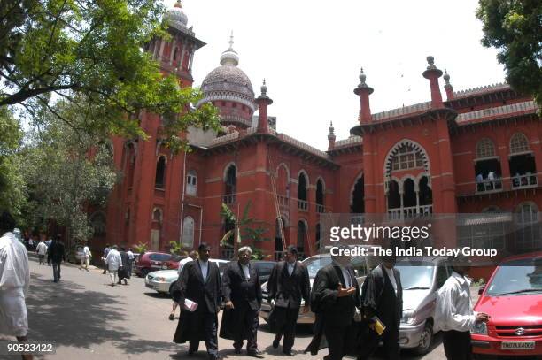 View of the Chennai High Court Building in Chennai, Tamil Nadu, India