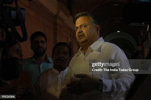 Raman Singh, Chief Minister of Chhattisgarh addressing the Media in New Delhi, India