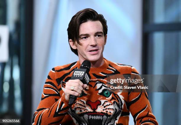 Actor/musician Drake Bell visits Build Series to discuss album "Honest" at Build Studio on January 15, 2018 in New York City.