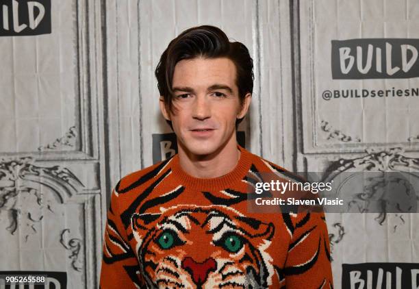 Actor/musician Drake Bell visits Build Series to discuss album "Honest" at Build Studio on January 15, 2018 in New York City.