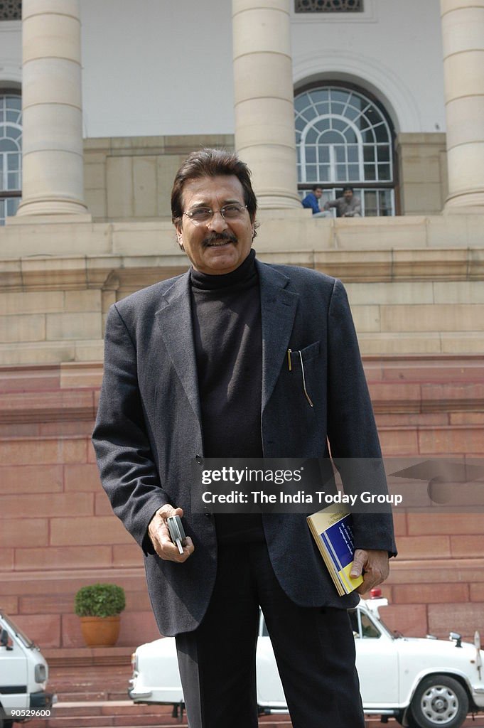 Vinod Khanna at Parliament House in New Delhi, India