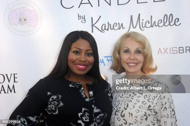 Trina Watson and Shea Vaughn at the Love Your Body! Fashion Show And Shopping Event held at Luxe Sunset Boulevard Hotel on November 19, 2017 in...