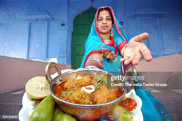 Gulab Jamun of fried vegetables in Rajasthan, India