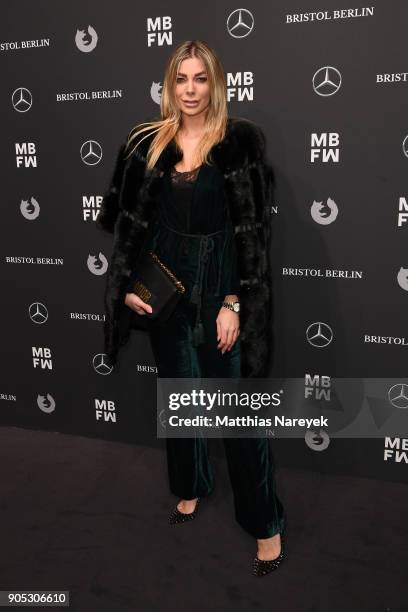 Annika Gassner attends the Dawid Tomaszewski show during the MBFW Berlin January 2018 at ewerk on January 15, 2018 in Berlin, Germany.