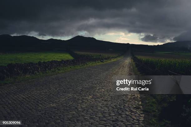 old road - rui caria stockfoto's en -beelden