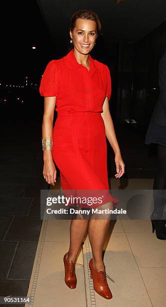 Yasmin Le Bon arrives for the launch party of YLB for Wallis on September 9, 2009 in London, England.