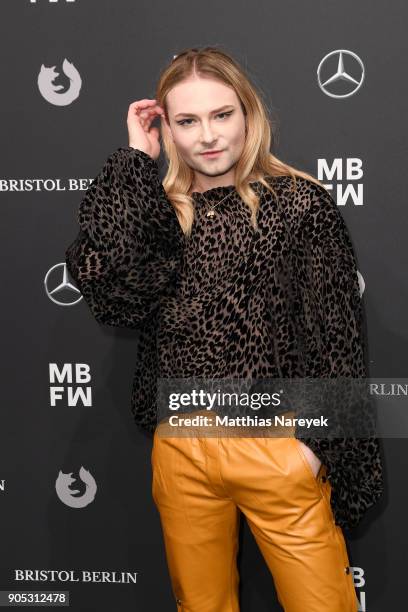 Jack Strify attends the Dawid Tomaszewski show during the MBFW Berlin January 2018 at ewerk on January 15, 2018 in Berlin, Germany.