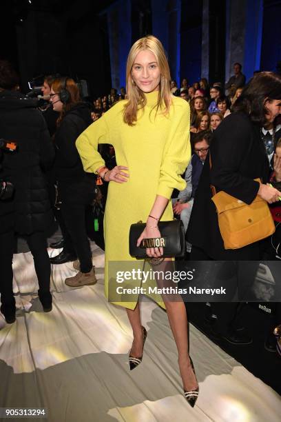 Model Mandy Bork attends the Dawid Tomaszewski show during the MBFW Berlin January 2018 at ewerk on January 15, 2018 in Berlin, Germany.