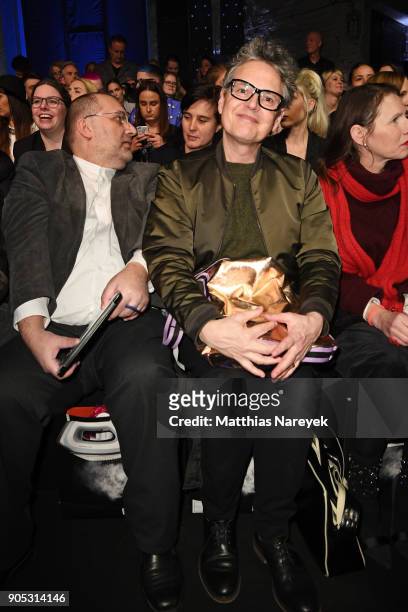 Rolf Scheider attends the Dawid Tomaszewski show during the MBFW Berlin January 2018 at ewerk on January 15, 2018 in Berlin, Germany.