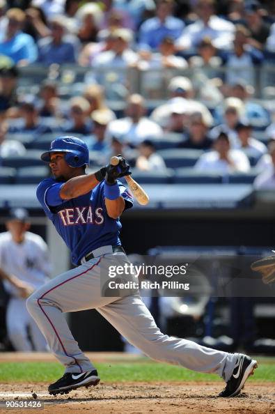 Texas Rangers Andrus Elvis Andrus of the Texas Rangers bats during the game against the ...