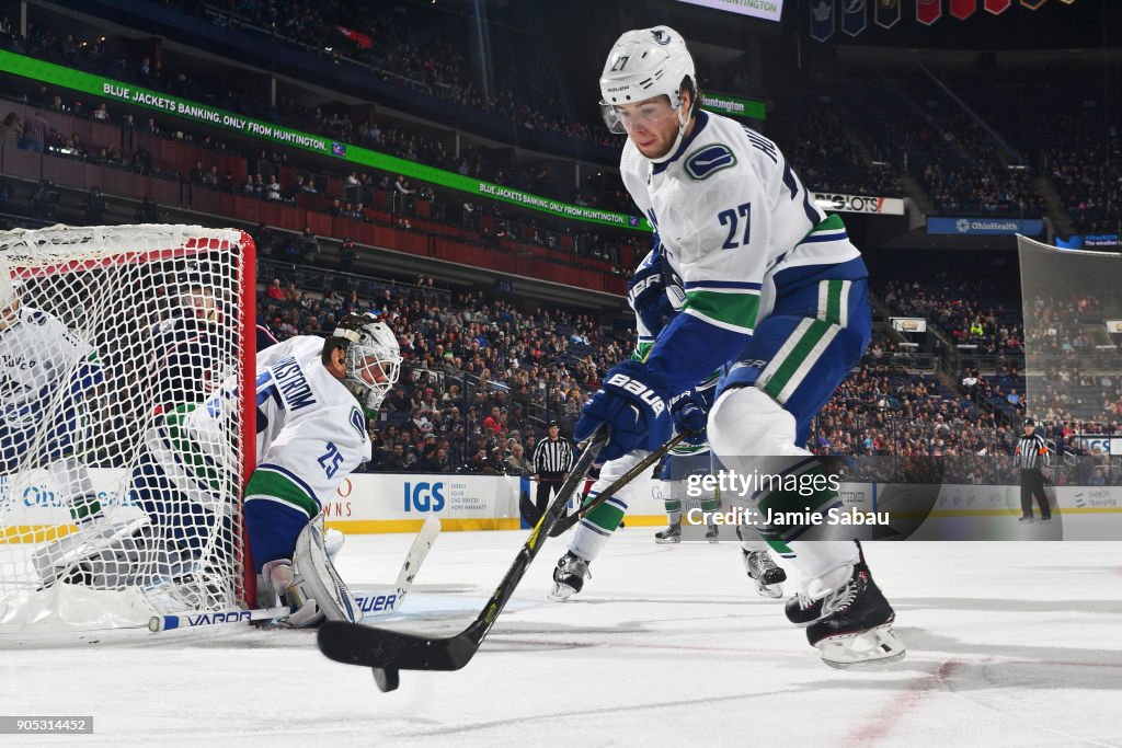 Vancouver Canucks v Columbus Blue Jackets