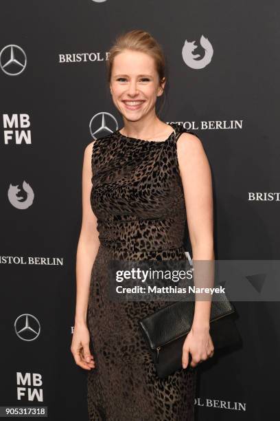 Susanne Bormann attends the Dawid Tomaszewski show during the MBFW Berlin January 2018 at ewerk on January 15, 2018 in Berlin, Germany.