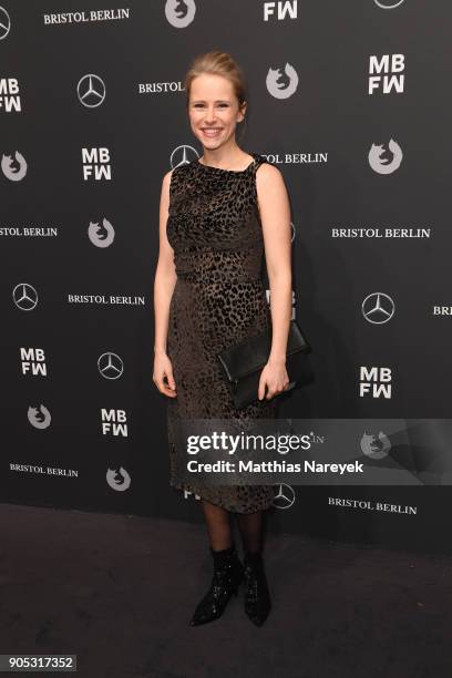 Susanne Bormann attends the Dawid Tomaszewski show during the MBFW Berlin January 2018 at ewerk on January 15, 2018 in Berlin, Germany.