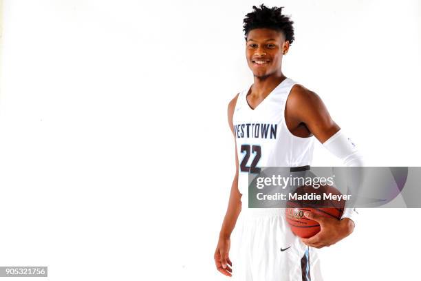 Cam Reddish of Westtown School poses for a portrait during the 2018 Spalding HoopHall Classic at Blake Arena at Springfield College on January 15,...