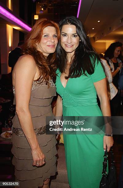 Actress Claudia Wenzel and actress and Countess Mariella von Faber-Castell Ahrens attend the Leonardo Royal Hotel grand opening on September 9, 2009...