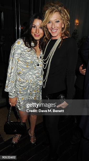 Lauren Kemp and Kelly Hoppen attend the launch party of YLB for Wallis, at the Sanderson Hotel on September 9, 2009 in London, England.