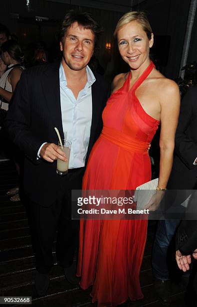 Tim Moufarrige and Tania Bryer attend the launch party of YLB for Wallis, at the Sanderson Hotel on September 9, 2009 in London, England.