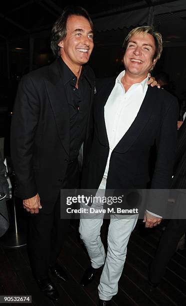 Tim Jeffries and Simon Le Bon attend the launch party of YLB for Wallis, at the Sanderson Hotel on September 9, 2009 in London, England.