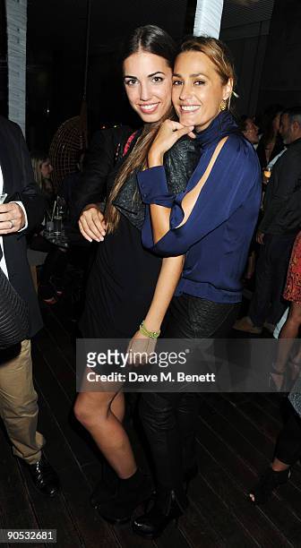 Amber Le Bon and Yasmin Le Bon attend the launch party of YLB for Wallis, at the Sanderson Hotel on September 9, 2009 in London, England.