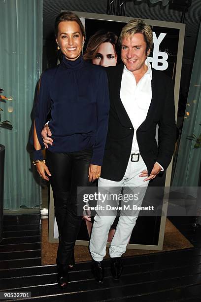 Yasmin Le Bon and Simon Le Bon attend the launch party of YLB for Wallis, at the Sanderson Hotel on September 9, 2009 in London, England.