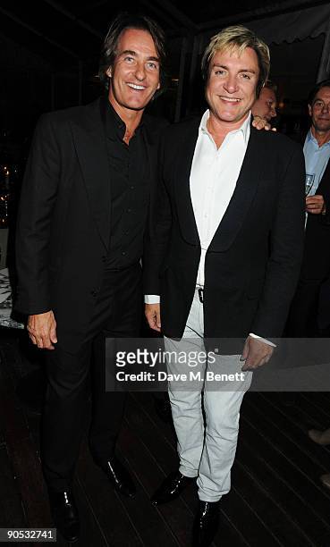 Tim Jeffries and Simon Le Bon attend the launch party of YLB for Wallis, at the Sanderson Hotel on September 9, 2009 in London, England.
