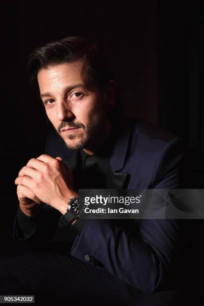 Diego Luna attends Jaeger-LeCoultre Polaris Gala Evening at the SIHH 2018 at Pavillon Sicli on January 15, 2018 in Les Acacias, Switzerland.