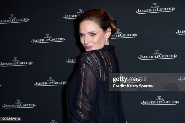 Rebecca Ferguson attends Jaeger-LeCoultre Polaris Gala Evening at the SIHH 2018 at Pavillon Sicli on January 15, 2018 in Les Acacias, Switzerland.