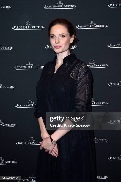 Rebecca Ferguson attends Jaeger-LeCoultre Polaris Gala Evening at the SIHH 2018 at Pavillon Sicli on January 15, 2018 in Les Acacias, Switzerland.