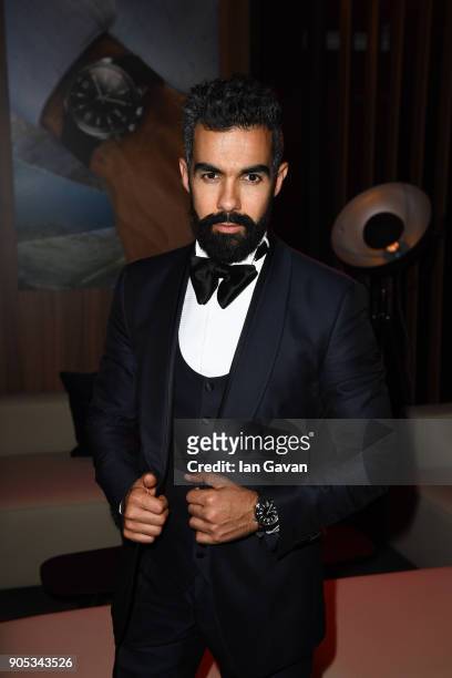 Hassan Ghoneim attends Jaeger-LeCoultre Polaris Gala Evening at the SIHH 2018 at Pavillon Sicli on January 15, 2018 in Les Acacias, Switzerland.