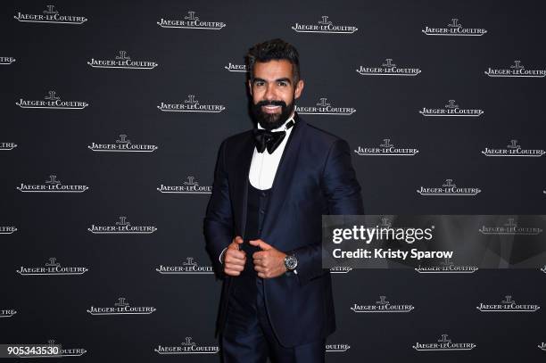 Hassan Ghoneim attends Jaeger-LeCoultre Polaris Gala Evening at the SIHH 2018 at Pavillon Sicli on January 15, 2018 in Les Acacias, Switzerland.