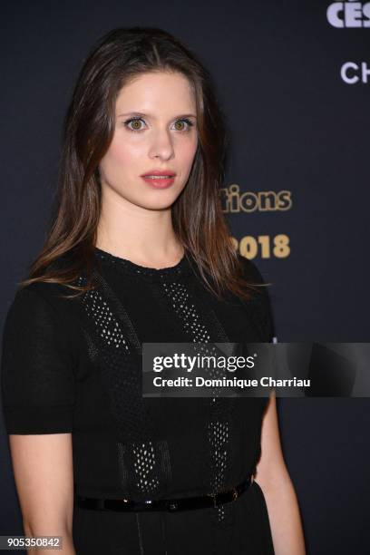 Daphne Patakia attends the 'Cesar - Revelations 2018' Party at Le Petit Palais on January 15, 2018 in Paris, France.