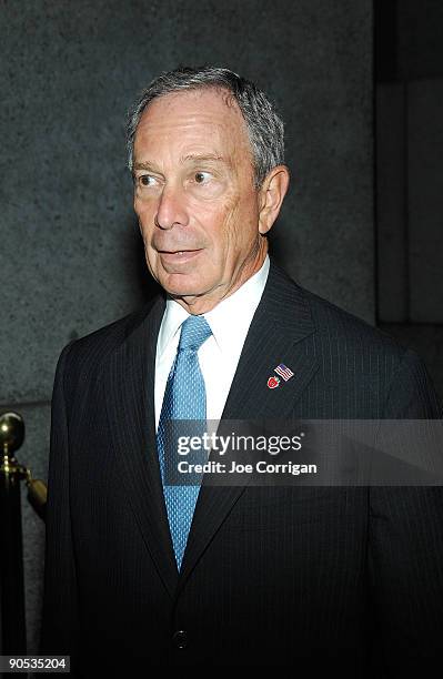 Mayor Michael Bloomberg attends the National September 11th Memorial & Museum's 2nd annual benefit dinner at Cipriani Wall Street on September 9,...