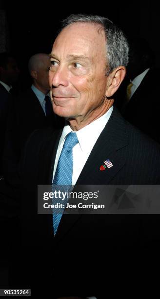 Mayor Michael Bloomberg attends the National September 11th Memorial & Museum's 2nd annual benefit dinner at Cipriani Wall Street on September 9,...