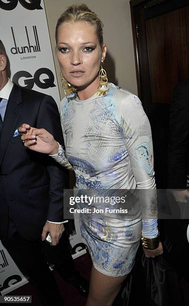 Kate Moss attends the 2009 GQ Men Of The Year Awards at The Royal Opera House on September 8, 2009 in London, England.