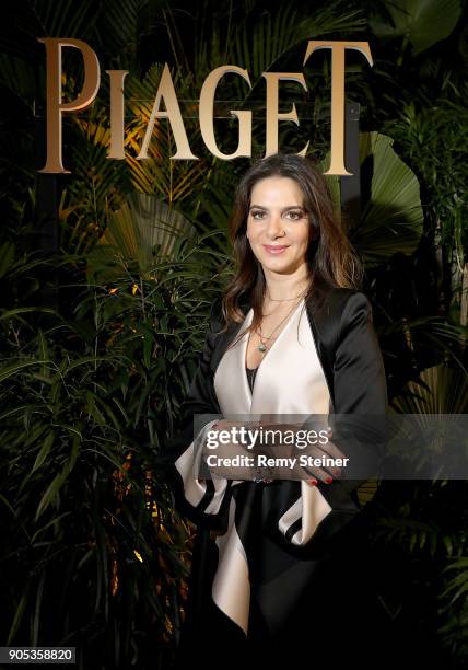 Piaget CEO Chabi Nouri attends the #Piaget dinner at the Country Club during the #SIHH2018 on January 15, 2018 in Geneva, Switzerland.