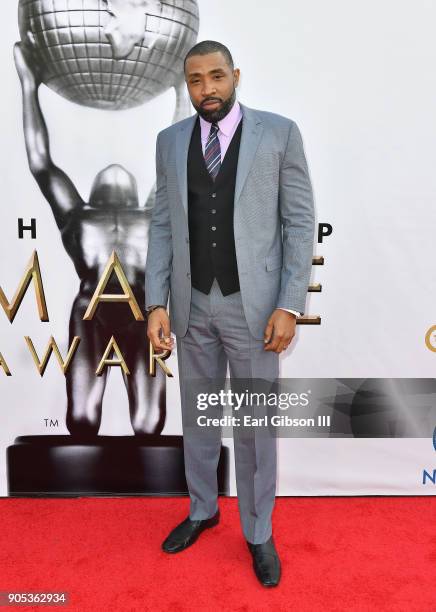 Jimmy Jean-Louis at the 49th NAACP Image Awards on January 15, 2018 in Pasadena, California.