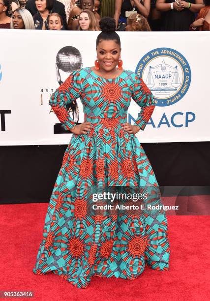 Yvette Nicole Brown attends the 49th NAACP Image Awards at Pasadena Civic Auditorium on January 15, 2018 in Pasadena, California.