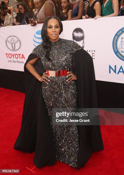 June Ambrose attends the 49th NAACP Image Awards at Pasadena Civic Auditorium on January 15, 2018 in Pasadena, California.