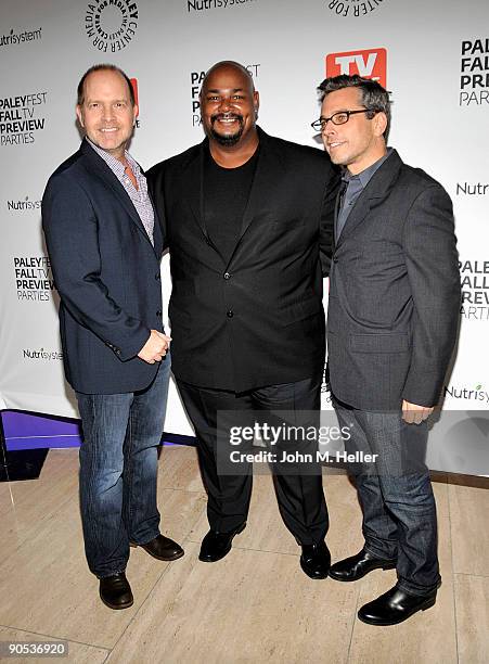 Actors Mike Henry, Kevin Michael Richards and Rich Appel attend the PaleyFest & TV Guide Magazine's Fox Fall TV Preview Party at the Paley Center For...