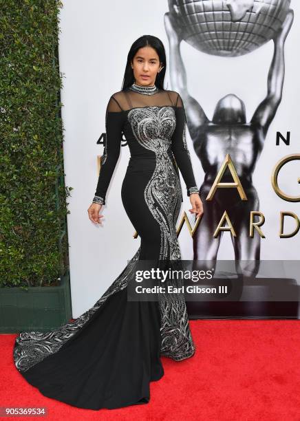 Massiel Taveras at the 49th NAACP Image Awards on January 15, 2018 in Pasadena, California.