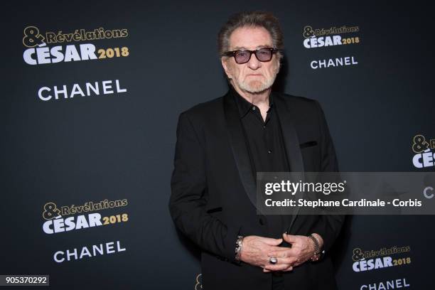 Eddy Mitchell attends the 'Cesar - Revelations 2018' Party at Le Petit Palais on January 15, 2018 in Paris, France.