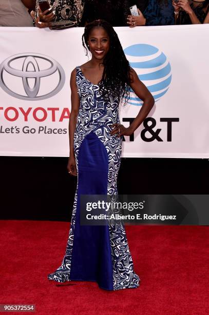 Rutina Wesley attends the 49th NAACP Image Awards at Pasadena Civic Auditorium on January 15, 2018 in Pasadena, California.